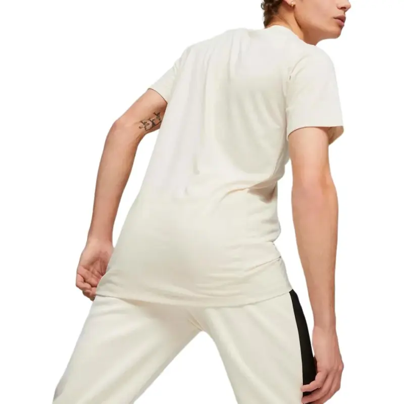 PUMA T Shirts Men Beige-3