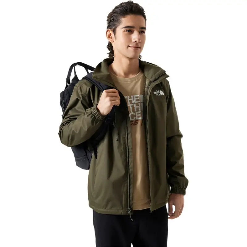 THE NORTH FACE City Outdoor Collection Windbreaker Jackets Unisex 21L/Gray Brown Green-1