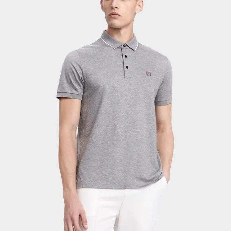 FILA Polo Shirt Men's Light Black Gray-2