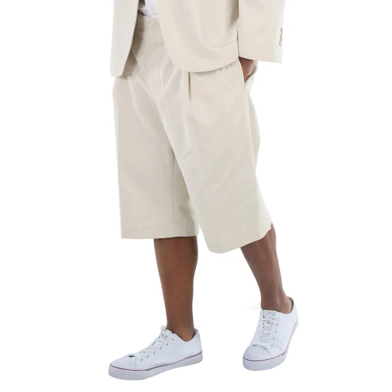 THOM BROWNE· THOM BROWNE FW23 Early Autumn Collection Casual Shorts Men's Natural White-3
