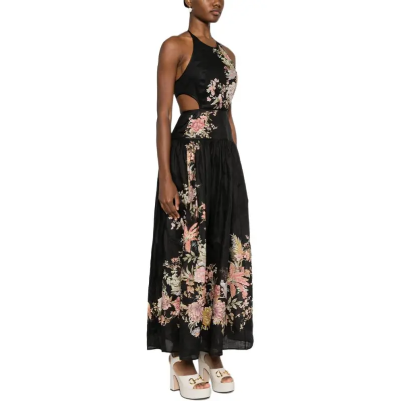 Zimmermann Tallow Halter Sleeveless Dress-3