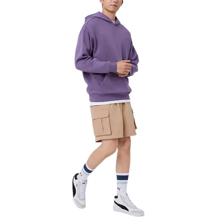 PUMA Elevated Sweatshirt Men's Charcoal Purple-3