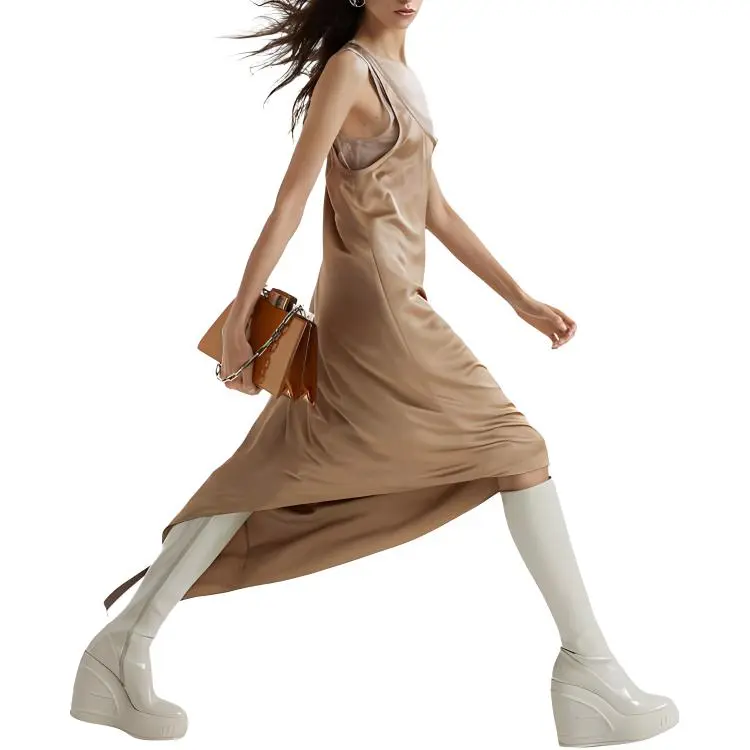 FENDI SS23 Sleeveless Dress Women's Brown-2