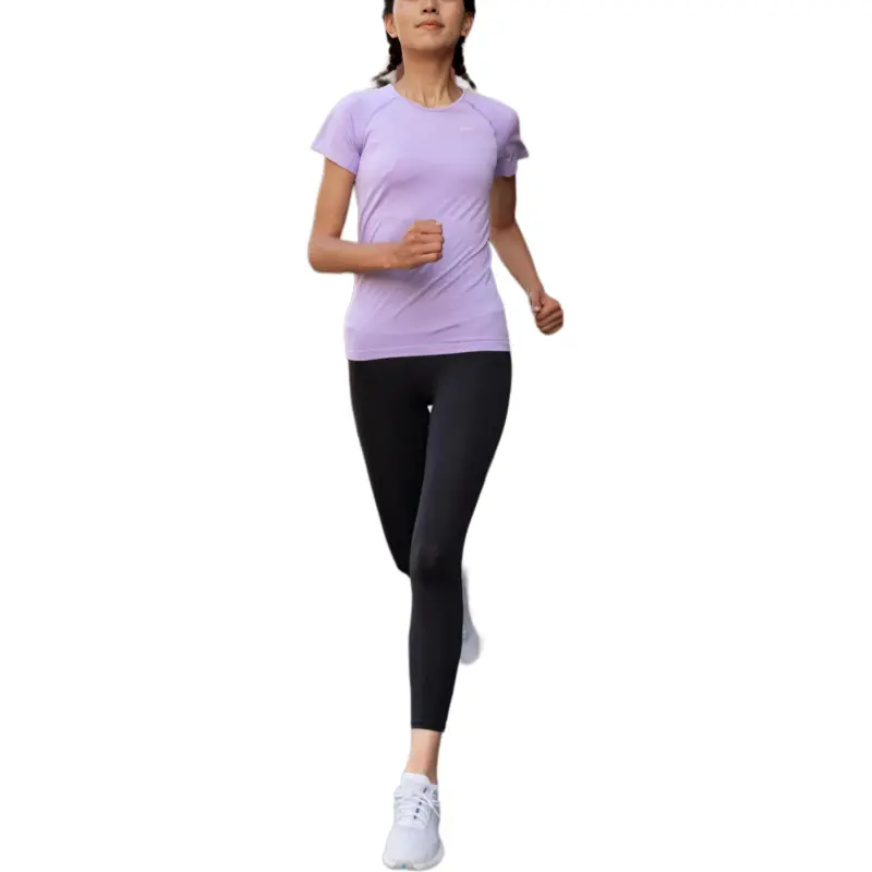DECATHLON Raglan Sleeve T Shirt Women's Smokey Mauve/Lavender-1