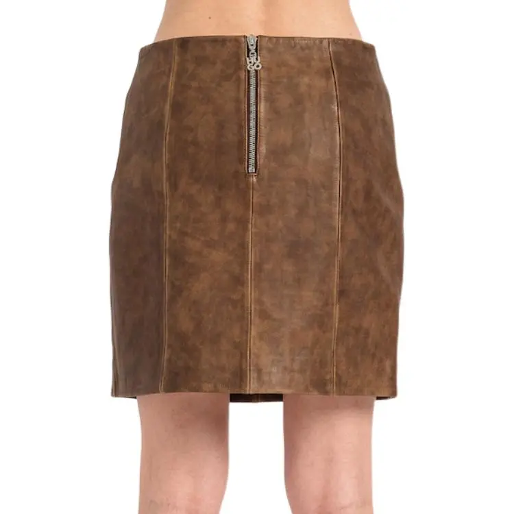 HUGO BOSS Casual Short Skirts Women's Brown-1