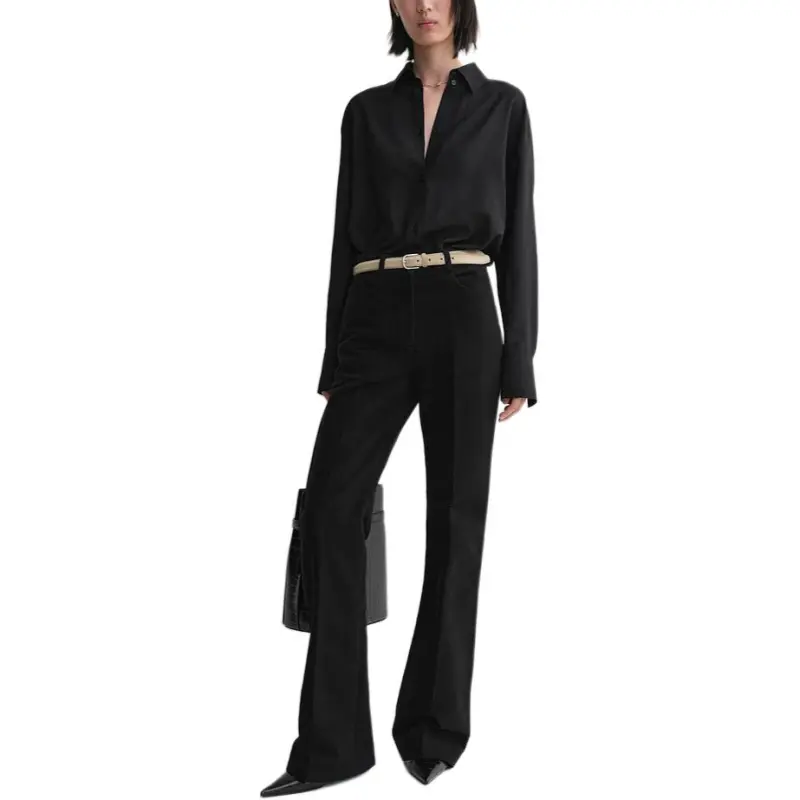 TOTEME FW24 Casual Pants Women's Black-1
