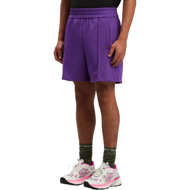 PALM ANGELS Logo Track Shorts-2