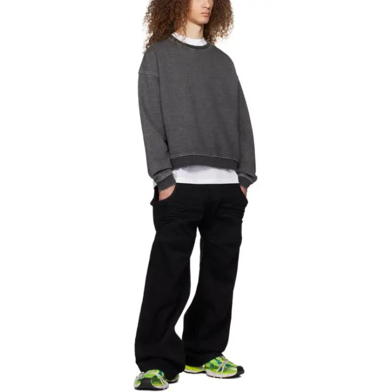 WE11DONE SS24 Jeans Men's Black-2