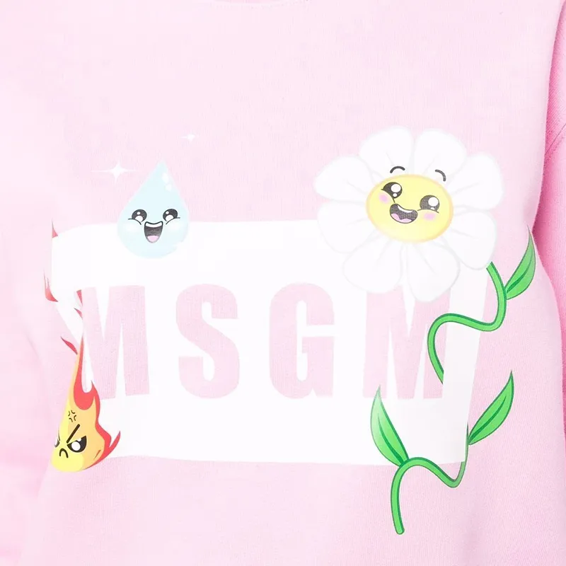 MSGM Sweatshirts Women's Pink-4