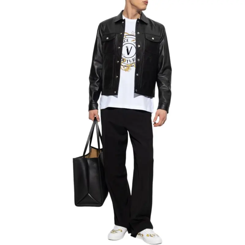 VERSACE JEANS COUTURE Baroque Logo T Shirt-3