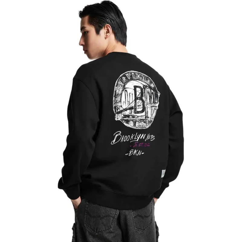 JACK JONES· x NBA Sweatshirt Men's Black-3