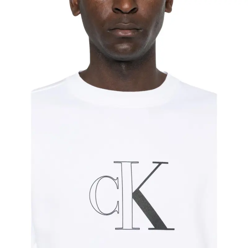Calvin Klein Logo print Jersey Hoodie-4