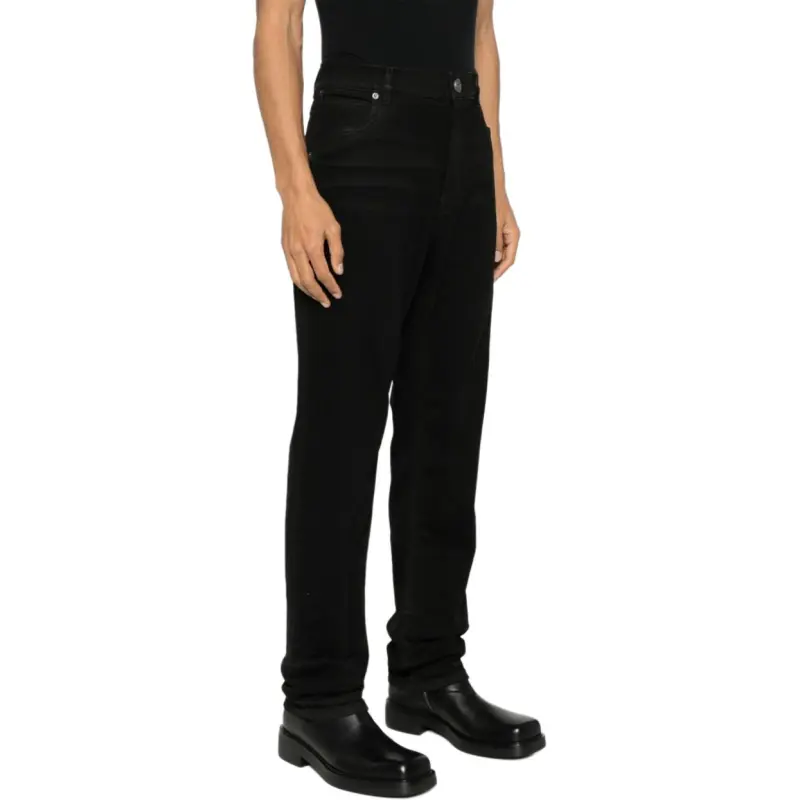 BALMAIN Logo Embroidered Denim Jeans-4
