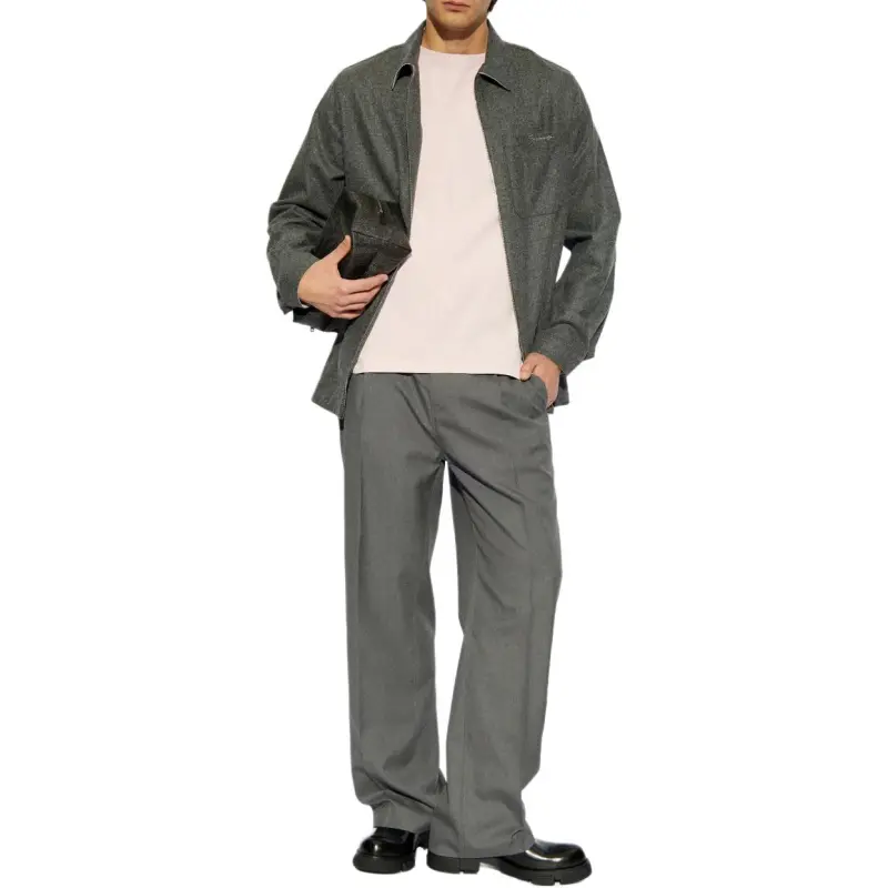MARNI Pleat Straight Leg Trousers-1