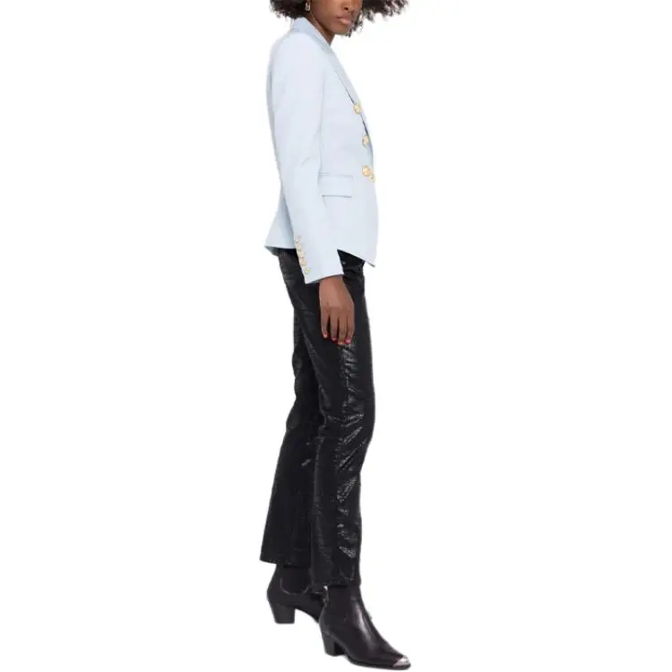 BALMAIN FW21 Business Suit Coat Women's Light Blue-3
