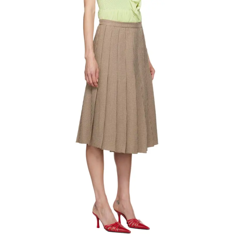 Danielle Guizio Casual Long Skirt Women's Brown-2