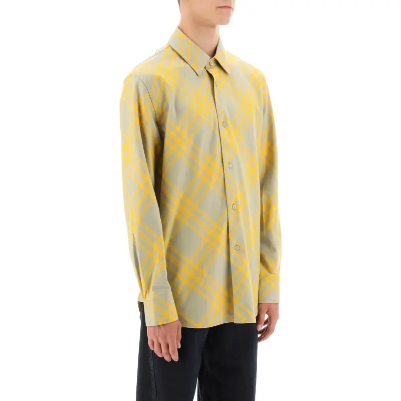 Burberry Check Printed Long Sleeved Shirt-2