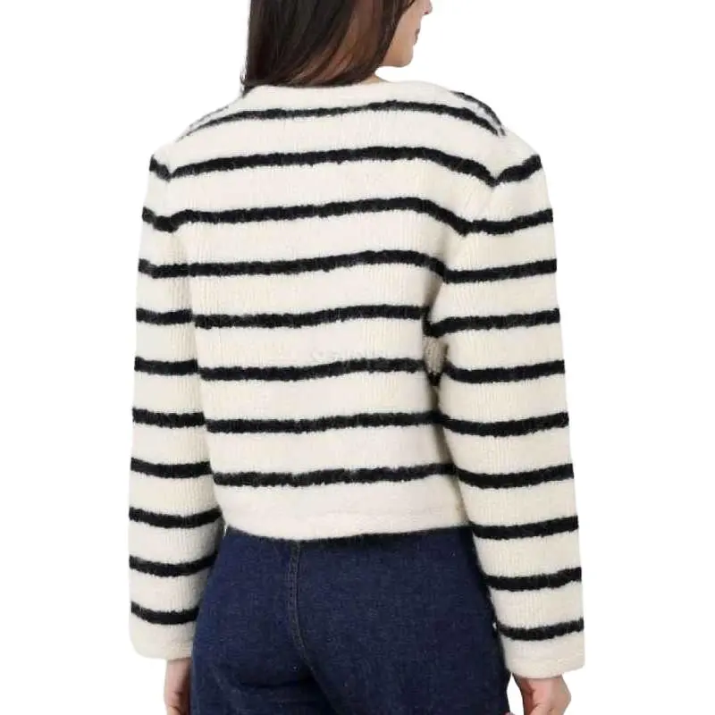 CELINE Marinière Cardigan Jacket In Wool-1