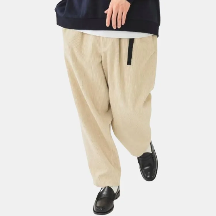 Beams SS24 Casual Pants Men's Oyster White-2