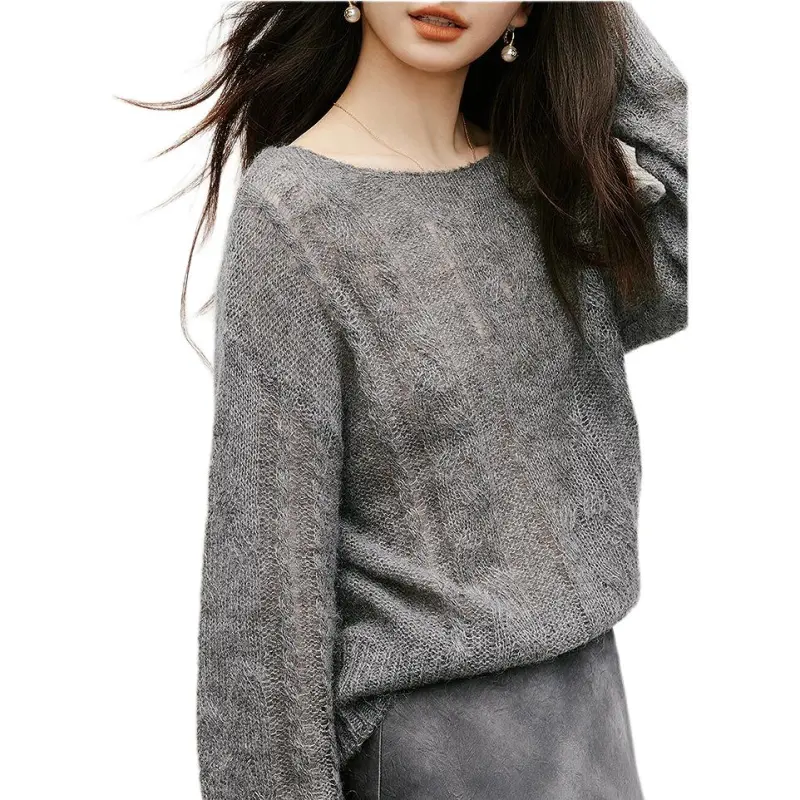 Hopeshow Knitwear Women's Smoke Gray 056-2