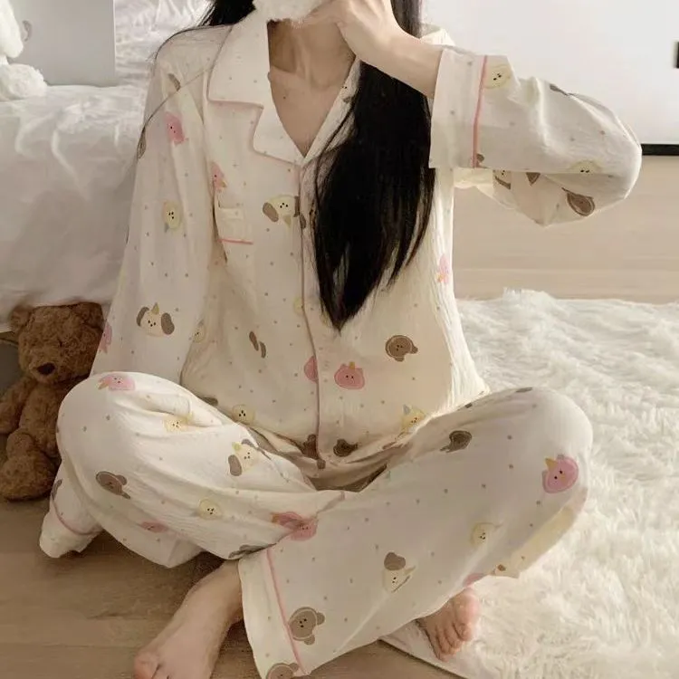 WANANNI Pajama Set Women's Apricot-3