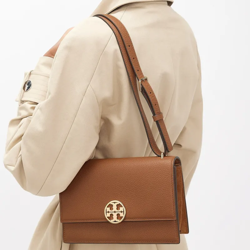 TORY BURCH Miller Shoulder Bag Forest Brown-5