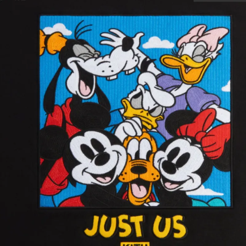 KITH For Mickey & Friends Family Portrait Vintage Hoodie-2