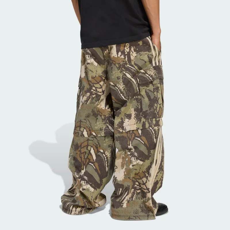 Adidas Originals SS25 ZIP OFF CARGO TROUSERS Cargo Pants Men's Green-3