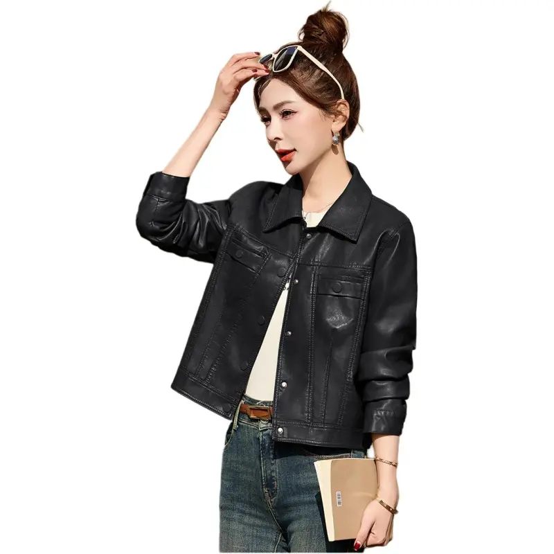 Fele.d Leather Jackets Women's-9