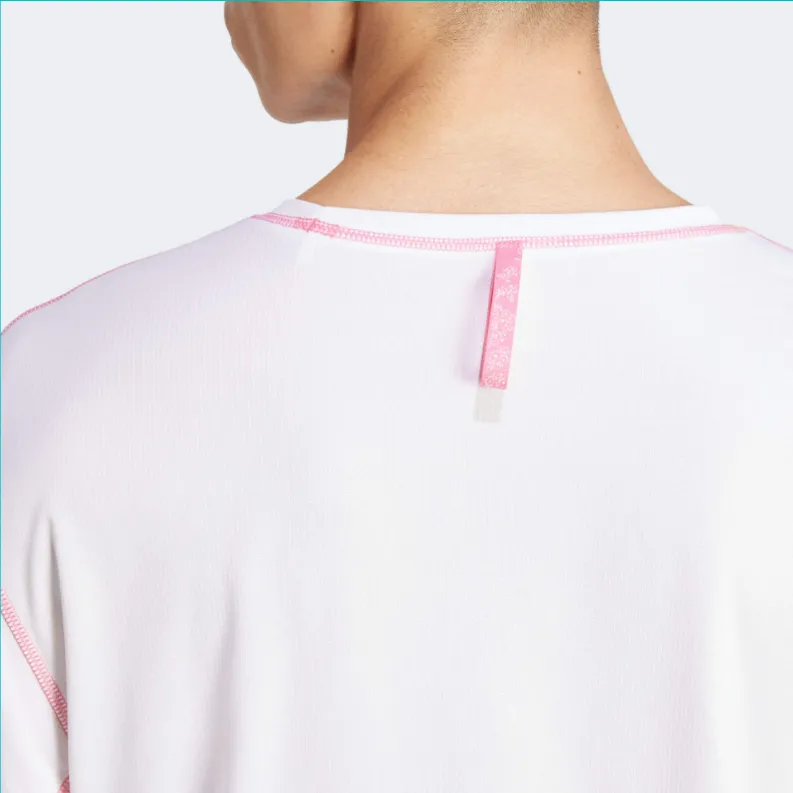 Adidas T Shirt Men's Pink White-5