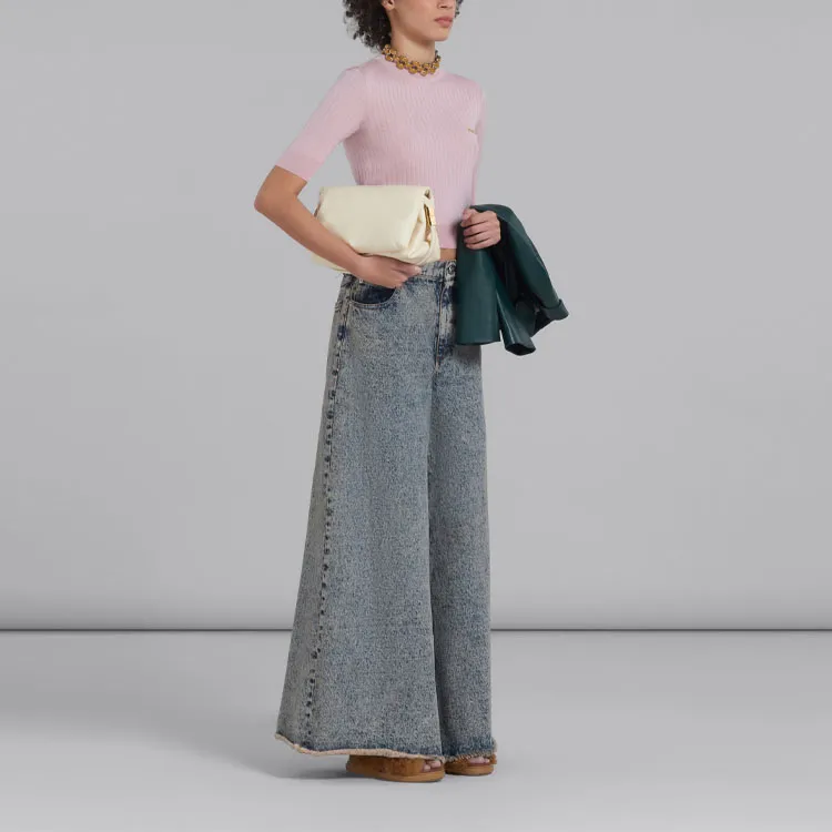 MARNI Logo embroidered Ribbed Jumper-1