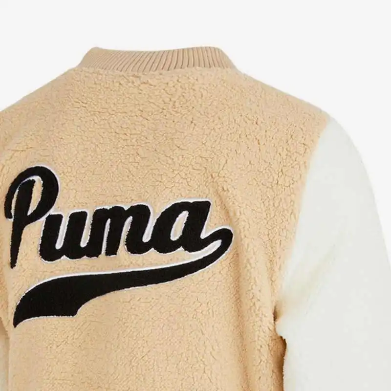 PUMA Velvet Jackets Men Beige Yellow-3