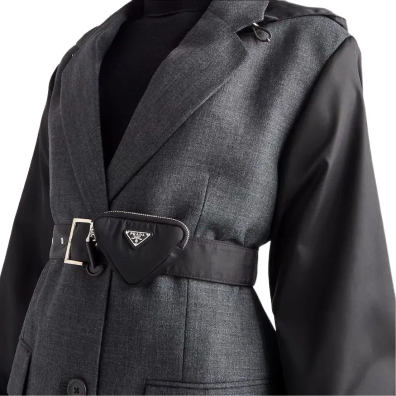 PRADA Jackets Women's Slate Gray-3