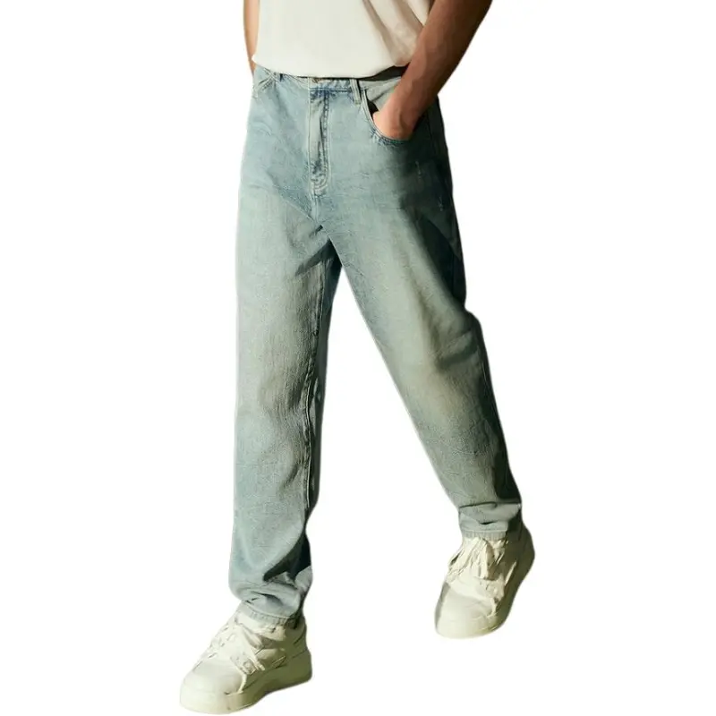 PEACEBIRD MEN Jeans Men Denim Light Blue 1-4