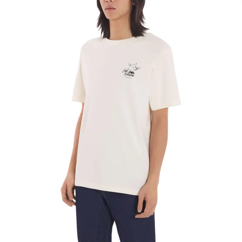 Maison Kitsune SS24 T Shirt Unisex Cassava-3