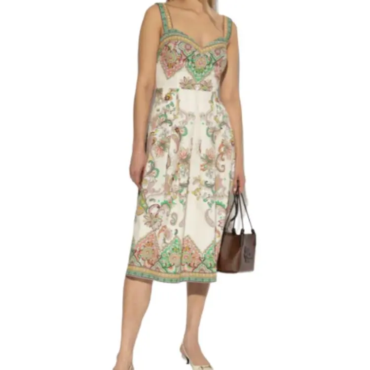 ETRO Pleated Printed Midi Dress-2