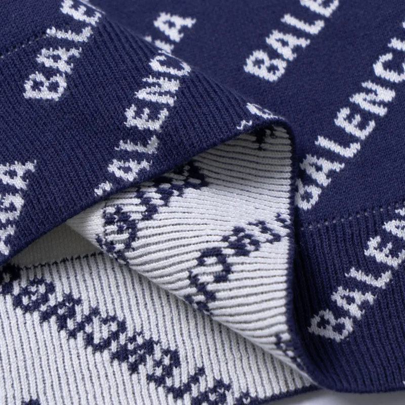 Balenciaga Allover Logo Printed Crewneck Knit Jumper-5