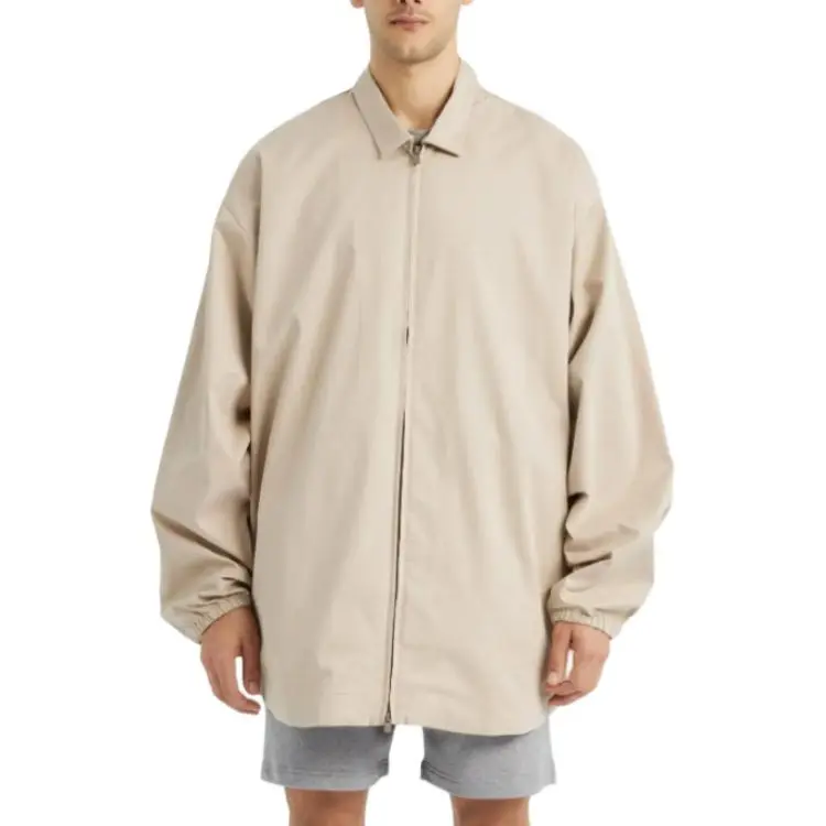 Fear Of God Essentials Core Collection Cotton Twill Overshirt-2