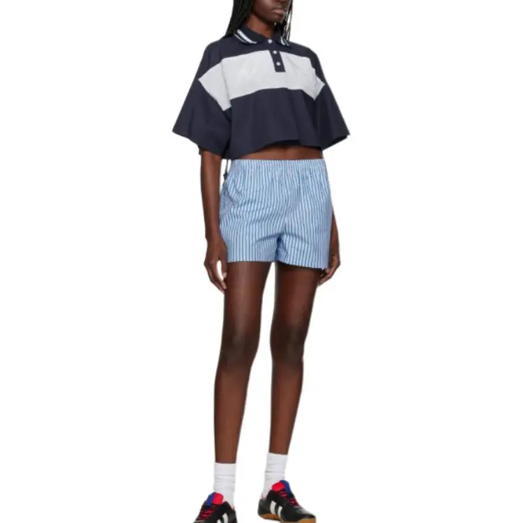WE11DONE Polo Shirt Women's Marine Blue-3