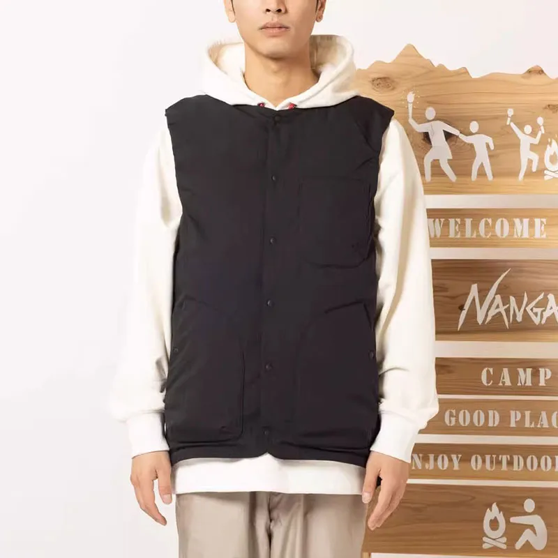 NANGA TAKIBI RIPSTOP INNER DOWN VEST Vest Men's Black-1