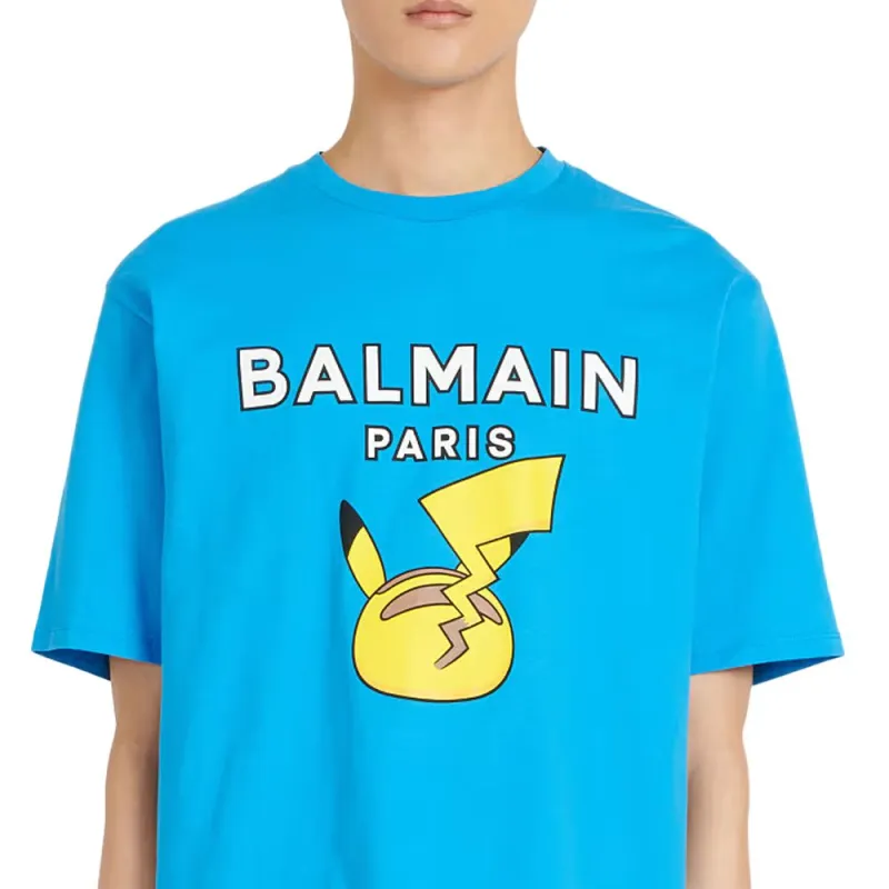 BALMAIN X Pokemon Cotton T shirt-4