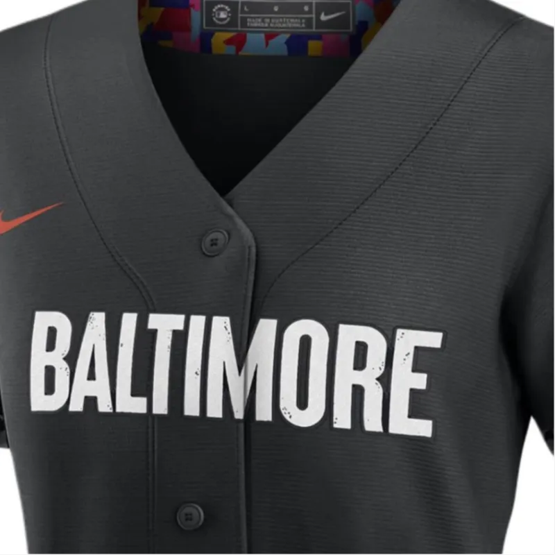 Nike MLB Collaboration Baltimore Orioles City Connect Cal Ripken Baseball Jacket Women's Black-2