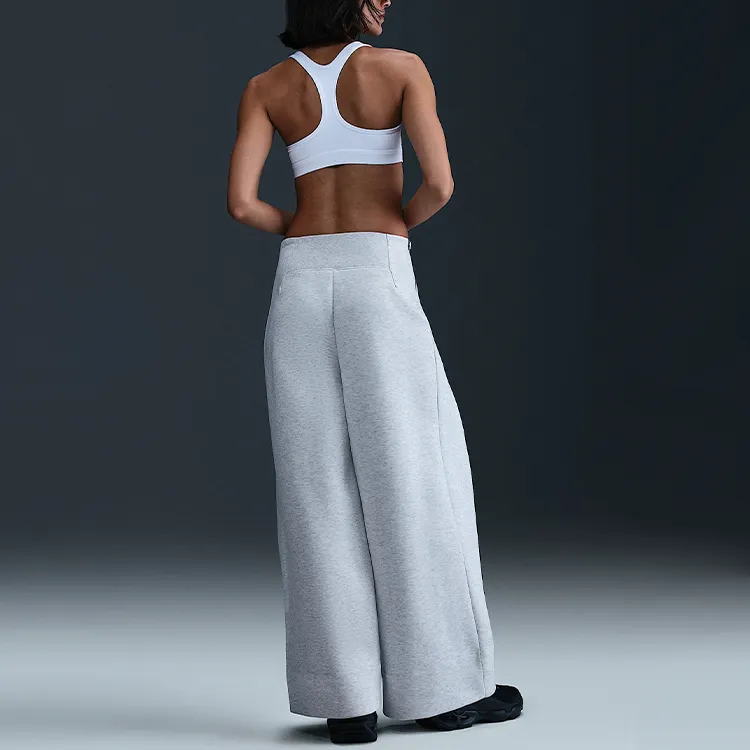 Nike Sportswear Tech Fleece High Waisted Pleated Pants 'Light Grey/Heather/Black'-3