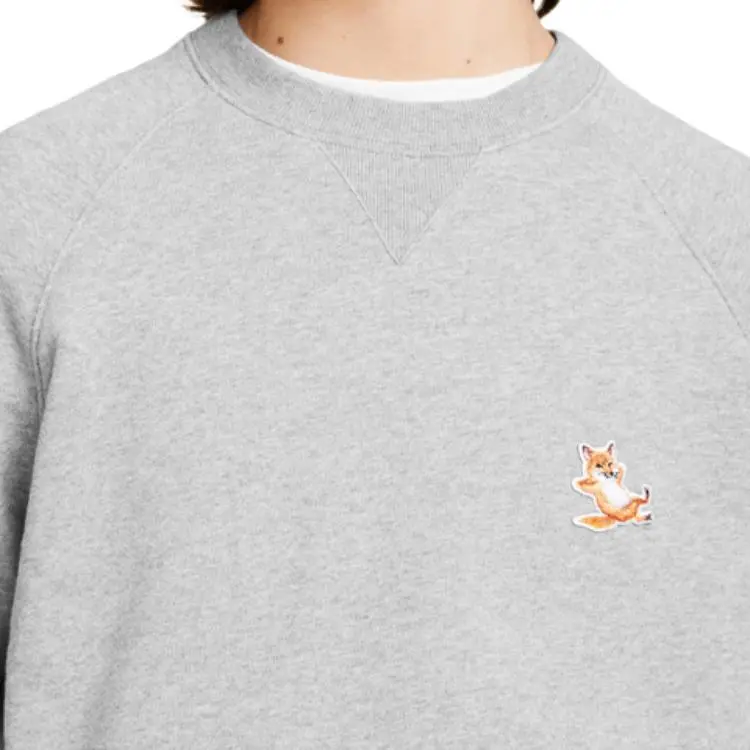Maison Kitsune Sweatshirt Unisex Gray-4