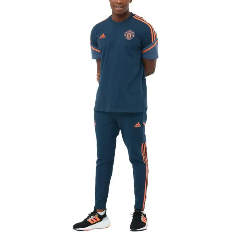 Adidas Manchester United Soccer Jerseys Men's Marine Blue-1