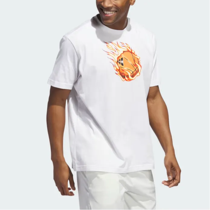 Adidas On Fire Basketball Graphic Tee-1