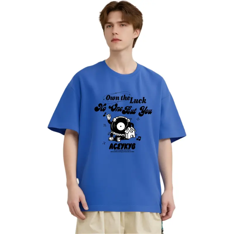 YK&YB T Shirts Unisex Royal Blue-4