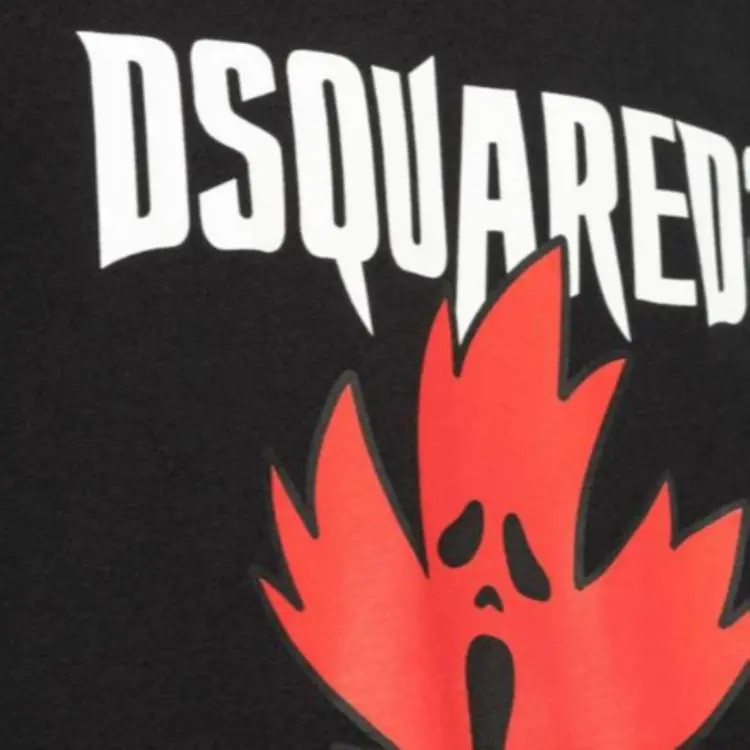 DSQUARED 2 Logo Printed Crewneck T Shirt-5