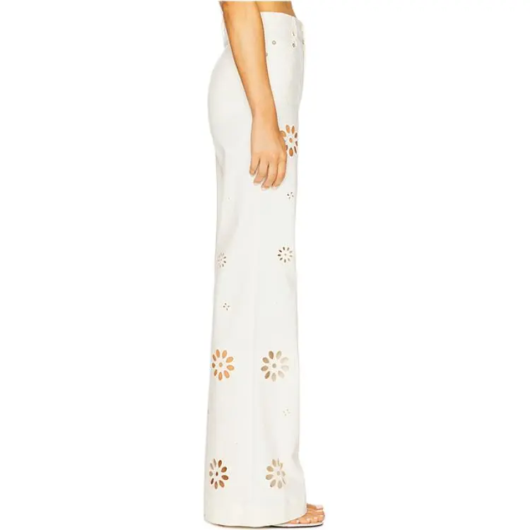 LOVESHACKFANCY Casual Pants Women's White-3