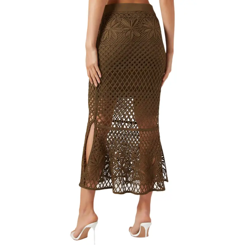 PINKO Crochet Midi Skirt-2